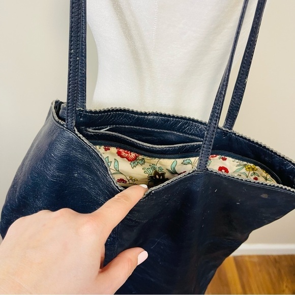 LATICO Dark Gray Soft Leather Nora Tote Bag - Picture 5 of 13